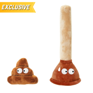 Oopsie Poopsie! 2 in 1 Set Funny Exclusive Plush Dog Toys