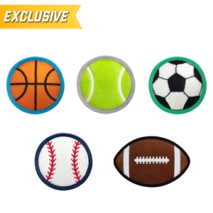 Sporty Paws Squeaky Disc Exclusive Design Fetch Plush Dog Toys